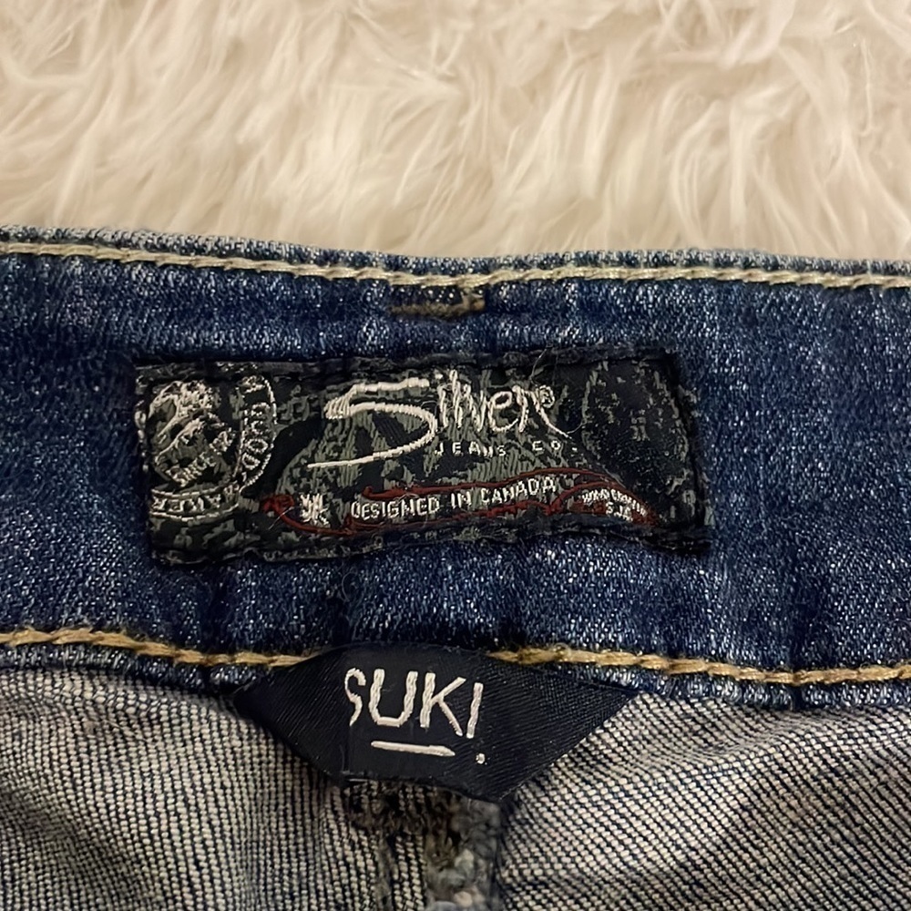 SILVER ripped skinny jeans. Size 27 - Picture 7 of 9